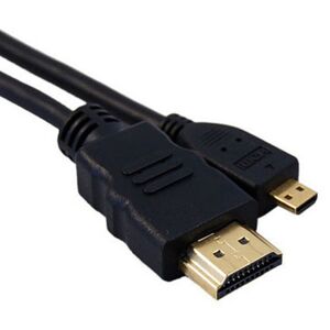 Caruba HDMI-kabel, A-D(micro)-kontakt, 5 m, svart
