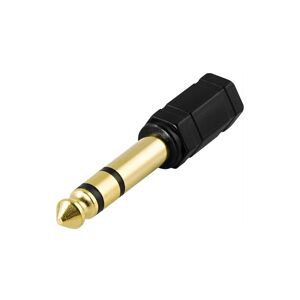 Deltaco Adapter från 6,3 mm stereoteleplugg (hane) till 3,5mm hona