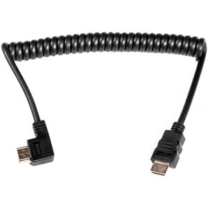 Caruba HDMI-spiralkabel vinklad, standard-standard (A-A), 20-40cm