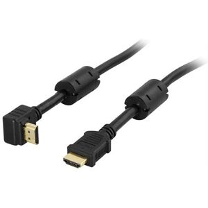 Deltaco HDMI-1005V - HDMI-kabel med Ethernet - 0,5 m - Svart Deltaco HDMI-1005V - HDMI-kabel med Ethernet - 0,5 m - Svart