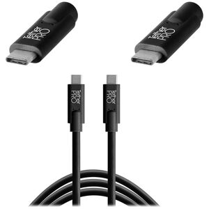 Tether Tools TetherPro USB-C till USB-C, 4,6 meter, svart, USB 3.1