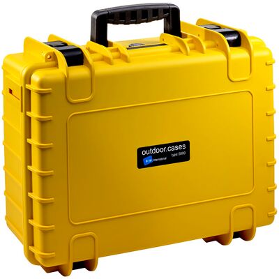 B&W Outdoor Case typ 5000 gul med skuminteriör B&W Outdoor Case typ 5000 gul med skuminteriör