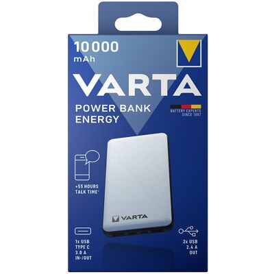 Varta Power Bank 10000 mAh - Bärbar litium-polymer laddare Varta Power Bank 10000 mAh - Bärbar litium-polymer laddare