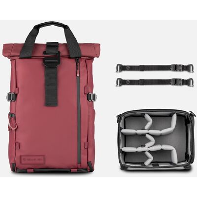 Wandrd PRVKE 31 V4, Photo Bundle, ryggsäck - Rhone Burgundy Wandrd PRVKE 31 V4, Photo Bundle, ryggsäck - Rhone Burgundy