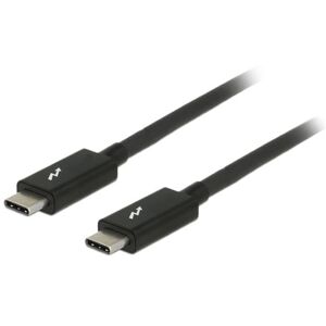 De-Lock Thunderbolt 3-kabel (USB-C-kontakt) ha-ha, 1m, svart