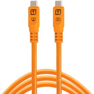 Tether Tools TetherPro Optima 10G USB-C kabel, 1,8m, Rak - Orange Tether Tools TetherPro Optima 10G USB-C kabel, 1,8m, Rak - Orange