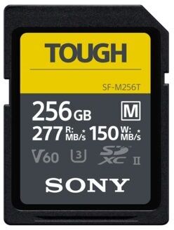 Sony SDXC M-Series Tough 256GB UHS-II U3 V60, 277MB/s Sony SDXC M-Series Tough 256GB UHS-II U3 V60, 277MB/s