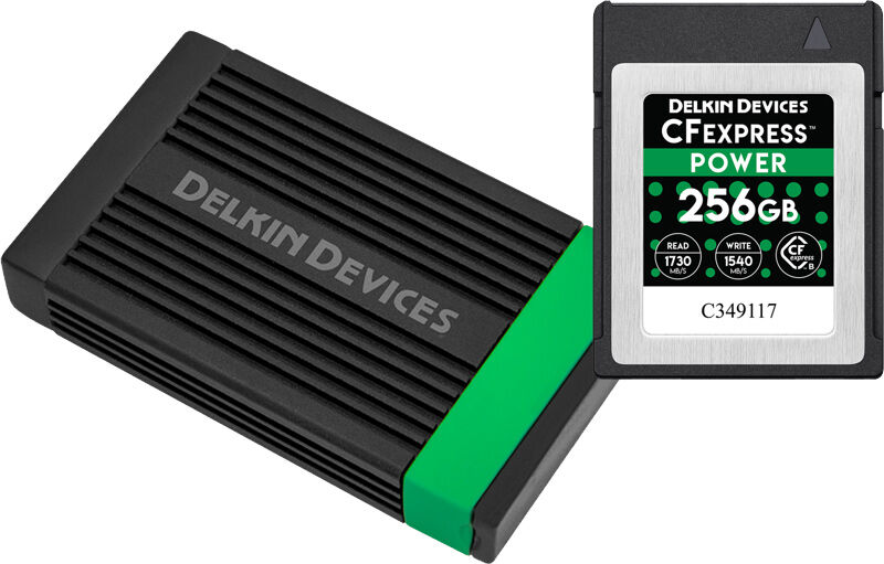 Delkin CFexpress Power 256GB + kortläsare Delkin CFexpress Power 256GB + kortläsare