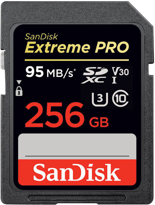 SanDisk SDXC Extreme Pro UHS-I V30 256GB Class 10 170MB/s SanDisk SDXC Extreme Pro UHS-I V30 256GB Class 10 170MB/s