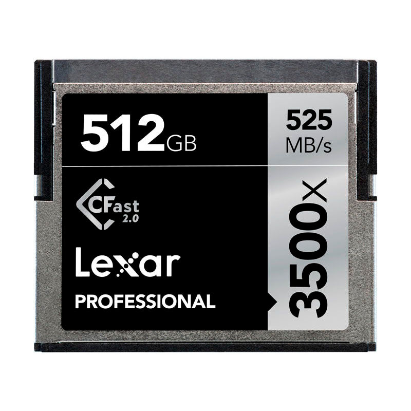 Lexar CFast 2.0 Professional 3500X 512GB, 525MB/s