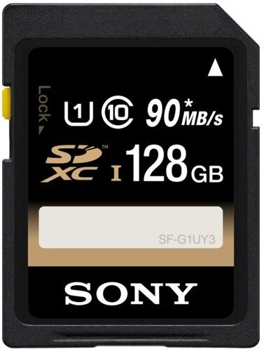 Sony SDXC 128GB UHS-I U1, 90MB/s Sony SDXC 128GB UHS-I U1, 90MB/s