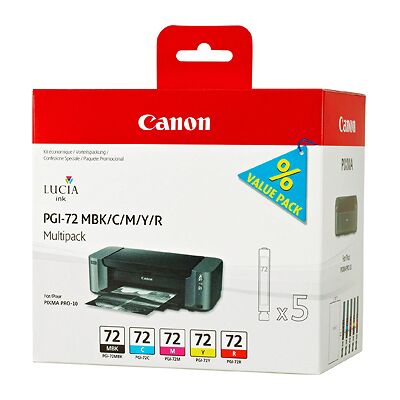 Canon PGI-72 MBK/C/M/Y/R Multipack (5 patroner) Canon PGI-72 MBK/C/M/Y/R Multipack (5 patroner)