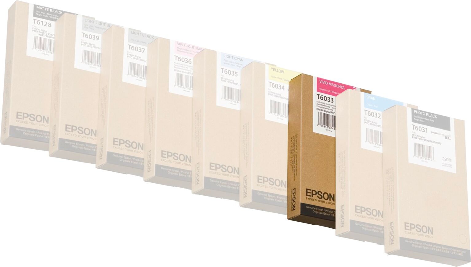 Epson Vivid magenta T603 220 ml T6033 Epson Vivid magenta T603 220 ml T6033