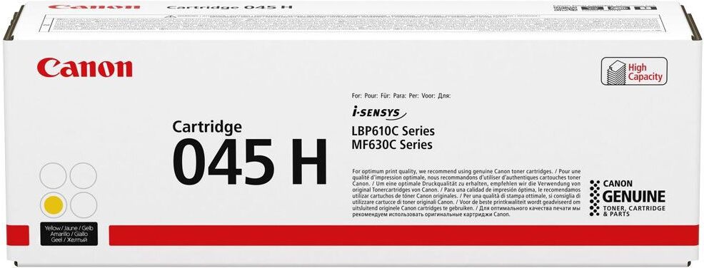Canon Toner Cartridge 045 H Y yellow Canon Toner Cartridge 045 H Y yellow