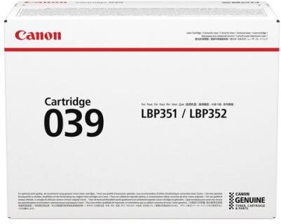Canon Toner Cartridge 039 black Canon Toner Cartridge 039 black