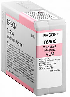 Epson T8506 Light Magenta 80ml för bla. P800 Epson T8506 Light Magenta 80ml för bla. P800