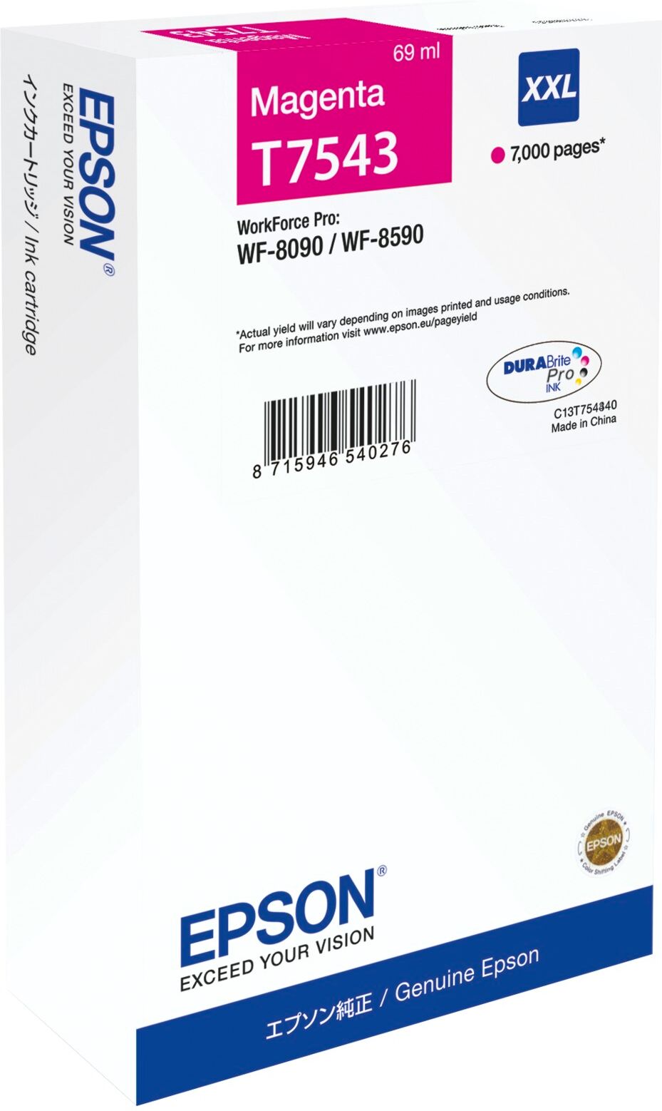 Epson XXL magenta T754 T7543 Epson XXL magenta T754 T7543