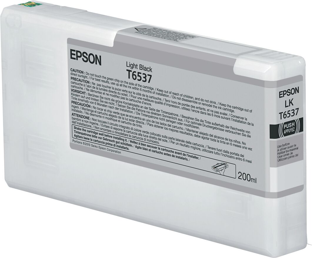 Epson T6537 Bläck 4900 Light Black 200 ml Epson T6537 Bläck 4900 Light Black 200 ml