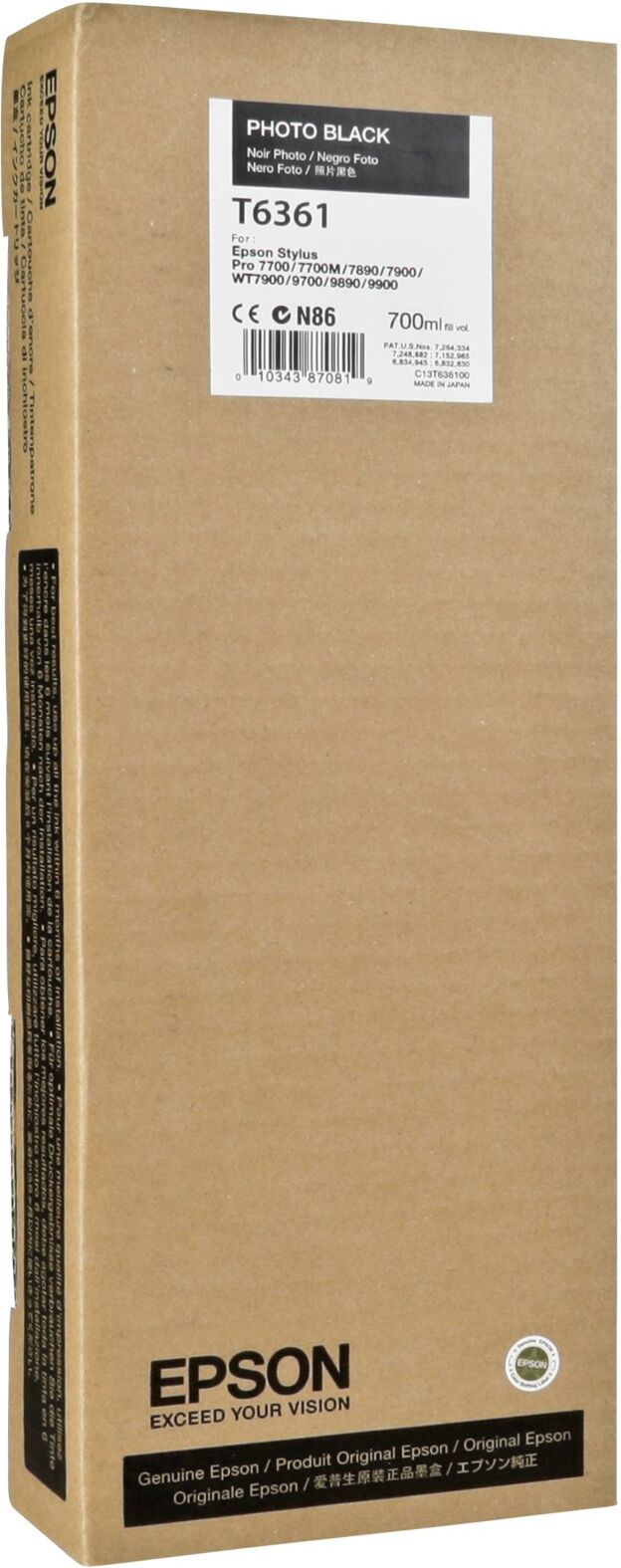 Epson Photo black T636 700 ml T6361 Epson Photo black T636 700 ml T6361