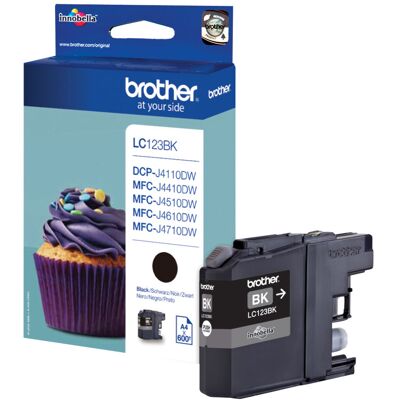 Brother LC123BK HY Svart Brother LC123BK HY Svart