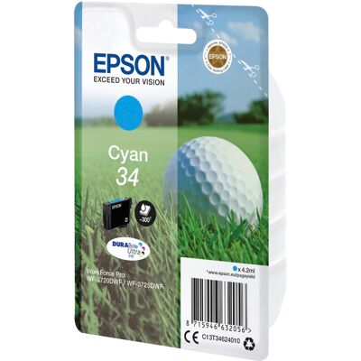 Epson Cyan DURABrite Ultra Ink 34 Epson Cyan DURABrite Ultra Ink 34
