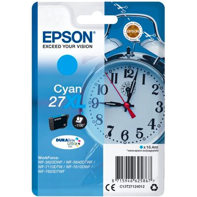 Epson DURABrite Ultra Ink 27 XL ink cartridge cyan T2712 Epson DURABrite Ultra Ink 27 XL ink cartridge cyan T2712