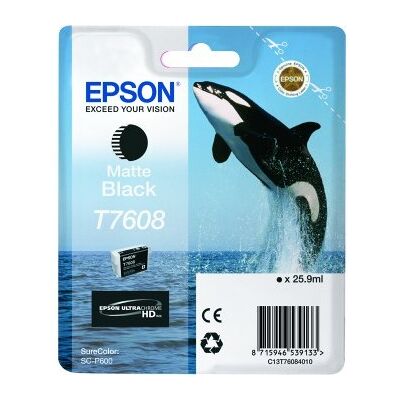 Epson T7608 MATTE BLACK till SC-P600 Epson T7608 MATTE BLACK till SC-P600