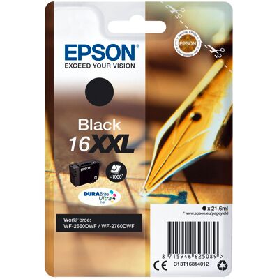 Epson Black DURABrite Ultra XXL T168 T1681 Epson Black DURABrite Ultra XXL T168 T1681
