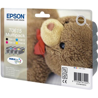 Epson DURABrite Ultra Multipack (4 colors) T061 T0615 Epson DURABrite Ultra Multipack (4 colors) T061 T0615