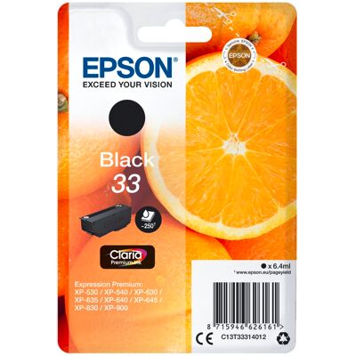 Epson - C13T33314012 - Svart - Bläckpatron Epson - C13T33314012 - Svart - Bläckpatron