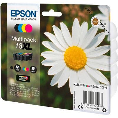 Epson Claria Home XL Multipack T1816 BK/C/M/Y Epson Claria Home XL Multipack T1816 BK/C/M/Y