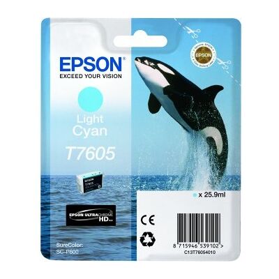 Epson T7605 LIGHT CYAN till SC-P600 Epson T7605 LIGHT CYAN till SC-P600