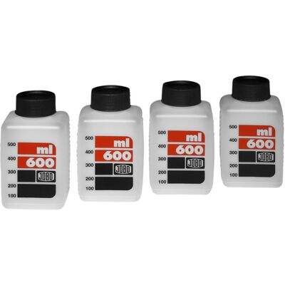 Jobo Bottle Kit 600ml - 4x 3371, vit Jobo Bottle Kit 600ml - 4x 3371, vit