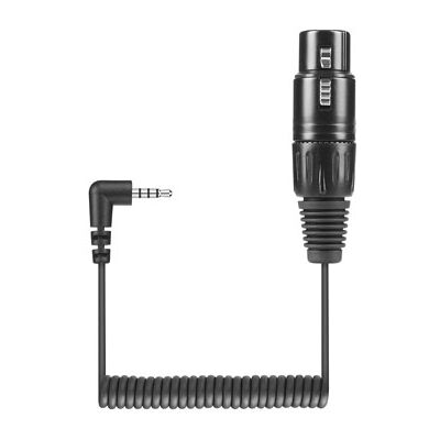 Sennheiser KA 600i anslutningkabel XLR hona till 3,5mm TRRS vinklad, 40cm spiral Sennheiser KA 600i anslutningkabel XLR hona till 3,5mm TRRS vinklad, 40cm spiral
