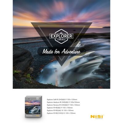 Nisi Square filter explorer 100x100mm irnd 1000 10stops Nisi Square filter explorer 100x100mm irnd 1000 10stops