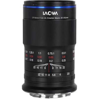 Laowa CF 65mm f/2,8 Macro 2:1, för Fuji XF-fattning Laowa CF 65mm f/2,8 Macro 2:1, för Fuji XF-fattning
