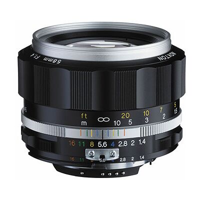 Voigtländer Nokton 58mm f/1,4 SL II-S till Nikon, silver Voigtländer Nokton 58mm f/1,4 SL II-S till Nikon, silver