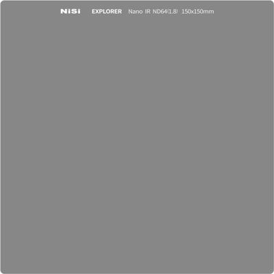 Nisi Square filter explorer 150x150mm irnd 64 6stops Nisi Square filter explorer 150x150mm irnd 64 6stops