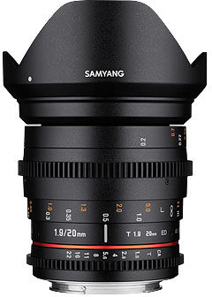 Samyang MF 20mm T1,9 ED AS UMC för Sony A-fattning (DSLR- och SLT-serien) Samyang MF 20mm T1,9 ED AS UMC för Sony A-fattning (DSLR- och SLT-serien)