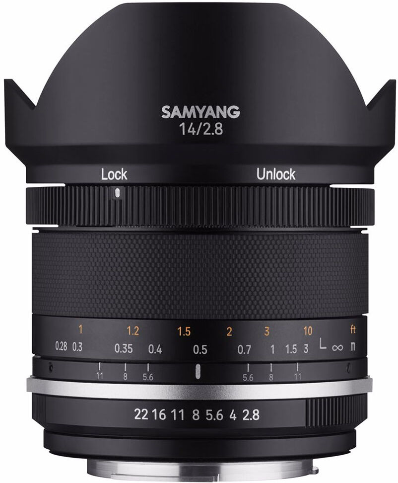 Samyang MF 14/2,8 Mark II AE, för Nikon F-fattning Samyang MF 14/2,8 Mark II AE, för Nikon F-fattning