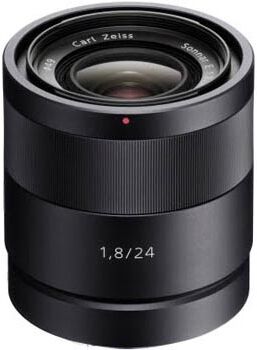 Sony Zeiss Sonnar T* E 24/1,8 ZA, Sony E-fattning (APS-C)