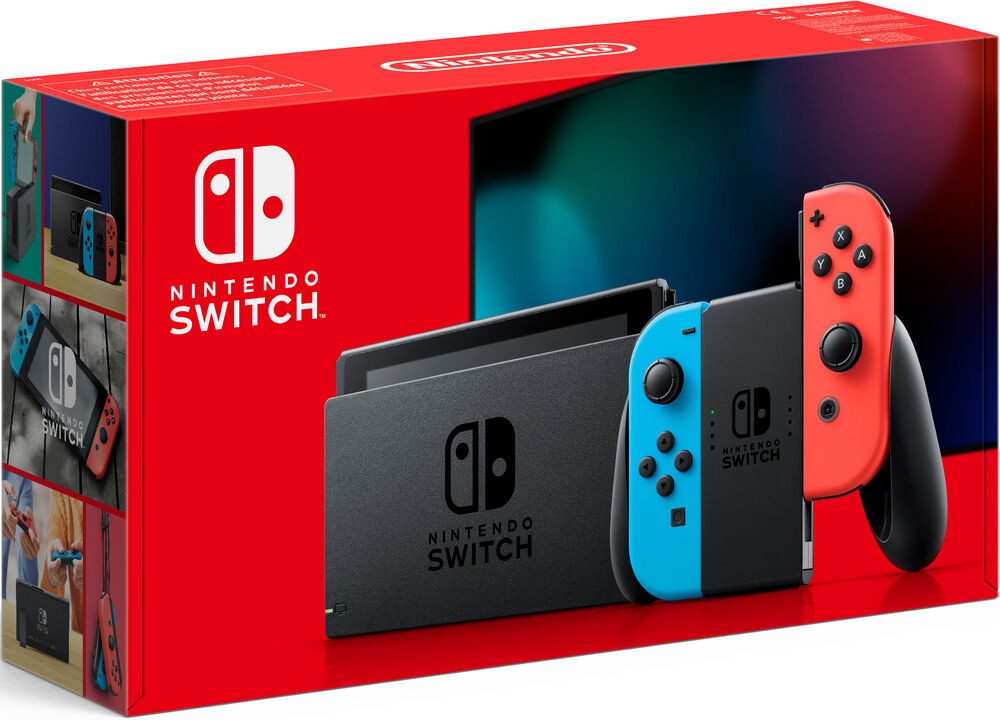 Nintendo Switch (2019) - Blå & Röd Nintendo Switch (2019) - Blå & Röd