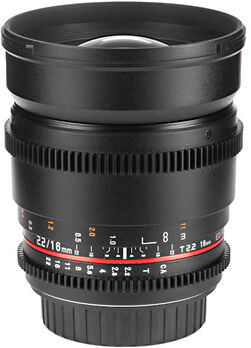 Samyang 16mm T2,2 ED AS UMC CS VDSLR II, för Canon EF-fattning Samyang 16mm T2,2 ED AS UMC CS VDSLR II, för Canon EF-fattning