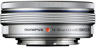 Olympus M.Zuiko Digital 14-42/3,5-5,6 EZ ED MSC silver (för Micro 4/3) Olympus M.Zuiko Digital 14-42/3,5-5,6 EZ ED MSC silver (för Micro 4/3)