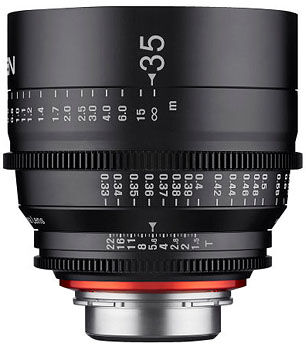 Samyang Xeen 35mm T1,5 Sony E-fattning Samyang Xeen 35mm T1,5 Sony E-fattning