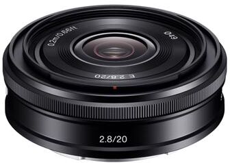 Sony E 20/2,8 Sony E-fattning (APS-C) Sony E 20/2,8 Sony E-fattning (APS-C)