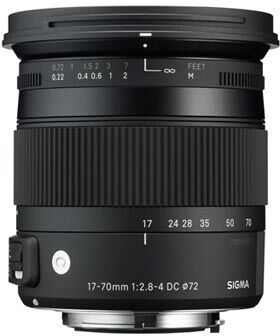 Sigma 17-70/2,8-4 DC Macro OS HSM (Contemporary), för Canon EF-fattning Sigma 17-70/2,8-4 DC Macro OS HSM (Contemporary), för Canon EF-fattning