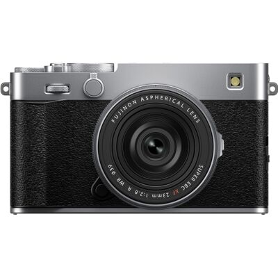 Fujifilm X-E5 kamerahus - Silver + XF 23mm f/2,8 R WR Fujifilm X-E5 kamerahus - Silver + XF 23mm f/2,8 R WR