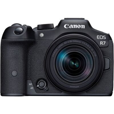 Canon EOS R7 kamerahus + RF-S 18-150mm f/3,5-6,3 IS STM Canon EOS R7 kamerahus + RF-S 18-150mm f/3,5-6,3 IS STM