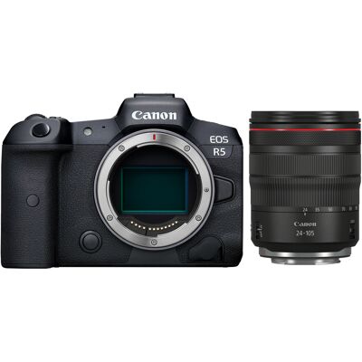 Canon EOS R5 kamerahus + RF 24-105mm f/4 L IS USM Canon EOS R5 kamerahus + RF 24-105mm f/4 L IS USM